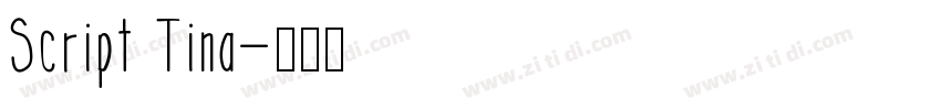 Script Tina字体转换